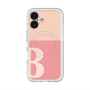 スリムプロテクションプレミアムケース with MagSafe［ オリジナル - initial two tone - B pink ］