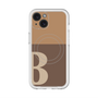 スリムプロテクションプレミアムケース with MagSafe［ オリジナル - initial two tone - B brown ］