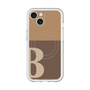 スリムプロテクションプレミアムケース with MagSafe［ オリジナル - initial two tone - B brown ］