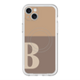 スリムプロテクションプレミアムケース with MagSafe［ オリジナル - initial two tone - B brown ］