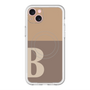 スリムプロテクションプレミアムケース with MagSafe［ オリジナル - initial two tone - B brown ］