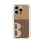 スリムプロテクションプレミアムケース with MagSafe［ オリジナル - initial two tone - B brown ］