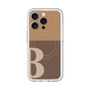スリムプロテクションプレミアムケース with MagSafe［ オリジナル - initial two tone - B brown ］
