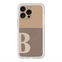 スリムプロテクションプレミアムケース with MagSafe［ オリジナル - initial two tone - B brown ］