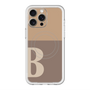 スリムプロテクションプレミアムケース with MagSafe［ オリジナル - initial two tone - B brown ］