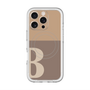 スリムプロテクションプレミアムケース with MagSafe［ オリジナル - initial two tone - B brown ］
