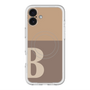 スリムプロテクションプレミアムケース with MagSafe［ オリジナル - initial two tone - B brown ］