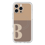 スリムプロテクションプレミアムケース with MagSafe［ オリジナル - initial two tone - B brown ］