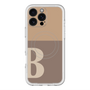 スリムプロテクションプレミアムケース with MagSafe［ オリジナル - initial two tone - B brown ］