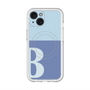 スリムプロテクションプレミアムケース with MagSafe［ オリジナル - initial two tone - B blue ］