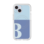 スリムプロテクションプレミアムケース with MagSafe［ オリジナル - initial two tone - B blue ］