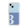 スリムプロテクションプレミアムケース with MagSafe［ オリジナル - initial two tone - B blue ］