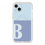 スリムプロテクションプレミアムケース with MagSafe［ オリジナル - initial two tone - B blue ］