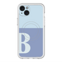 スリムプロテクションプレミアムケース with MagSafe［ オリジナル - initial two tone - B blue ］