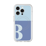 スリムプロテクションプレミアムケース with MagSafe［ オリジナル - initial two tone - B blue ］
