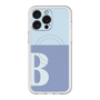 スリムプロテクションプレミアムケース with MagSafe［ オリジナル - initial two tone - B blue ］