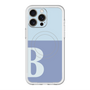 スリムプロテクションプレミアムケース with MagSafe［ オリジナル - initial two tone - B blue ］