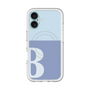 スリムプロテクションプレミアムケース with MagSafe［ オリジナル - initial two tone - B blue ］
