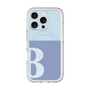 スリムプロテクションプレミアムケース with MagSafe［ オリジナル - initial two tone - B blue ］