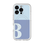 スリムプロテクションプレミアムケース with MagSafe［ オリジナル - initial two tone - B blue ］