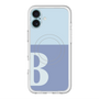 スリムプロテクションプレミアムケース with MagSafe［ オリジナル - initial two tone - B blue ］