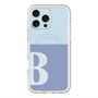 スリムプロテクションプレミアムケース with MagSafe［ オリジナル - initial two tone - B blue ］