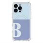 スリムプロテクションプレミアムケース with MagSafe［ オリジナル - initial two tone - B blue ］
