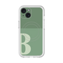 スリムプロテクションプレミアムケース with MagSafe［ オリジナル - initial two tone - B green ］