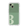 スリムプロテクションプレミアムケース with MagSafe［ オリジナル - initial two tone - B green ］