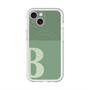 スリムプロテクションプレミアムケース with MagSafe［ オリジナル - initial two tone - B green ］