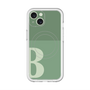 スリムプロテクションプレミアムケース with MagSafe［ オリジナル - initial two tone - B green ］
