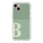スリムプロテクションプレミアムケース with MagSafe［ オリジナル - initial two tone - B green ］