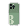 スリムプロテクションプレミアムケース with MagSafe［ オリジナル - initial two tone - B green ］