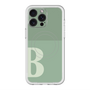 スリムプロテクションプレミアムケース with MagSafe［ オリジナル - initial two tone - B green ］