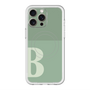 スリムプロテクションプレミアムケース with MagSafe［ オリジナル - initial two tone - B green ］