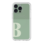スリムプロテクションプレミアムケース with MagSafe［ オリジナル - initial two tone - B green ］