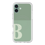 スリムプロテクションプレミアムケース with MagSafe［ オリジナル - initial two tone - B green ］