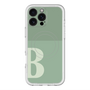 スリムプロテクションプレミアムケース with MagSafe［ オリジナル - initial two tone - B green ］