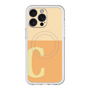 スリムプロテクションプレミアムケース with MagSafe［ オリジナル - initial two tone - C orange ］