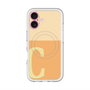 スリムプロテクションプレミアムケース with MagSafe［ オリジナル - initial two tone - C orange ］
