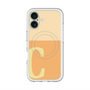 スリムプロテクションプレミアムケース with MagSafe［ オリジナル - initial two tone - C orange ］