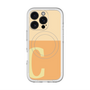 スリムプロテクションプレミアムケース with MagSafe［ オリジナル - initial two tone - C orange ］