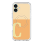 スリムプロテクションプレミアムケース with MagSafe［ オリジナル - initial two tone - C orange ］