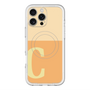 スリムプロテクションプレミアムケース with MagSafe［ オリジナル - initial two tone - C orange ］