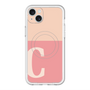 スリムプロテクションプレミアムケース with MagSafe［ オリジナル - initial two tone - C pink ］