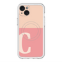 スリムプロテクションプレミアムケース with MagSafe［ オリジナル - initial two tone - C pink ］