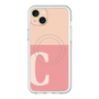 スリムプロテクションプレミアムケース with MagSafe［ オリジナル - initial two tone - C pink ］