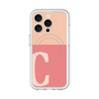 スリムプロテクションプレミアムケース with MagSafe［ オリジナル - initial two tone - C pink ］