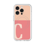 スリムプロテクションプレミアムケース with MagSafe［ オリジナル - initial two tone - C pink ］
