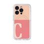 スリムプロテクションプレミアムケース with MagSafe［ オリジナル - initial two tone - C pink ］
